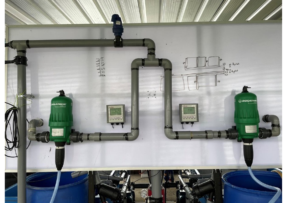 Dosatron Fertigation System Installed in Pump House