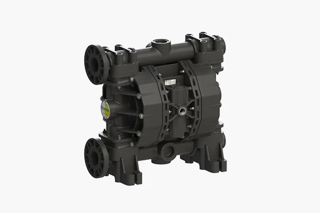 Fluimac Phoenix air-operated double diaphragm pump in polypropylene, PVDF, aluminium and stainless steel versions